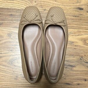 Nordstrom Tan Quilted Loafers